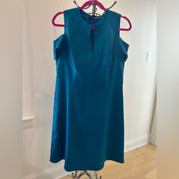 Elie Tahari -14 - Blue - Linen Dress - Picture 1 of 9